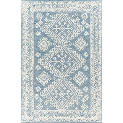 Kayseri Rug - 24434 by Livabliss in medium gray, light beige, cream. Made from 100% wool in a unique style.
