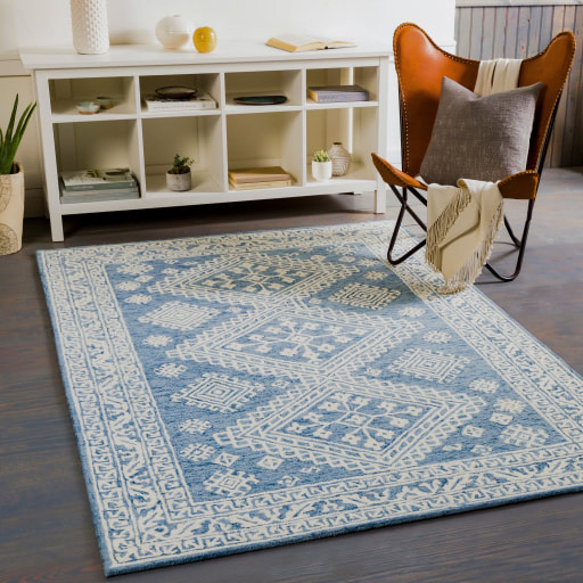 Kayseri Rug - 24434 by Livabliss in medium gray, light beige, cream. Made from 100% wool in a unique style.