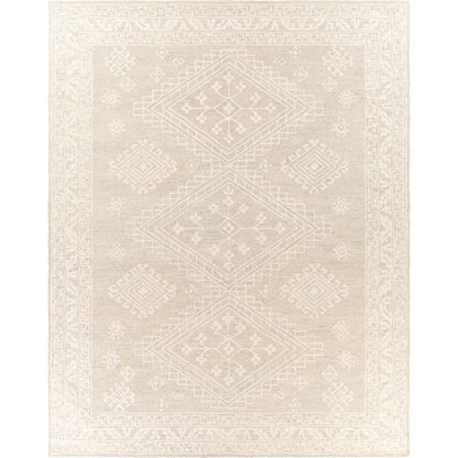Kayseri Rug - 24434 by Livabliss in medium gray, light beige, cream. Made from 100% wool in a unique style.