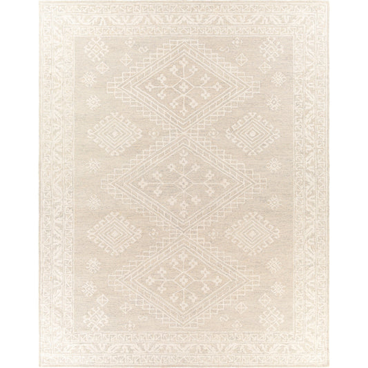 Kayseri Rug - 24434 by Livabliss in medium gray, light beige. Made from 100% wool in a unique style.