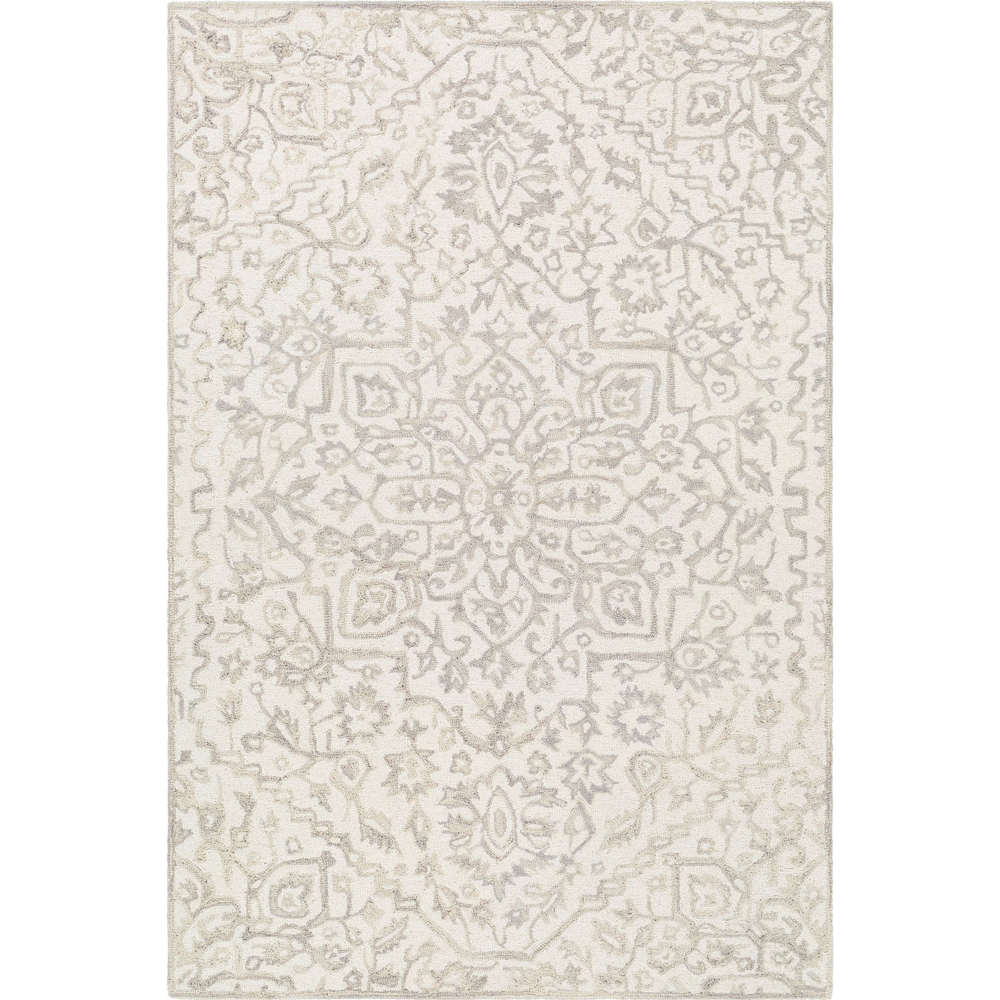 Kayseri Rug - 24663 by Livabliss in denim, pale blue, cream. Made from 100% wool in a unique style.