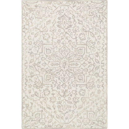 Kayseri Rug - 24663 by Livabliss in denim, pale blue, cream. Made from 100% wool in a unique style.
