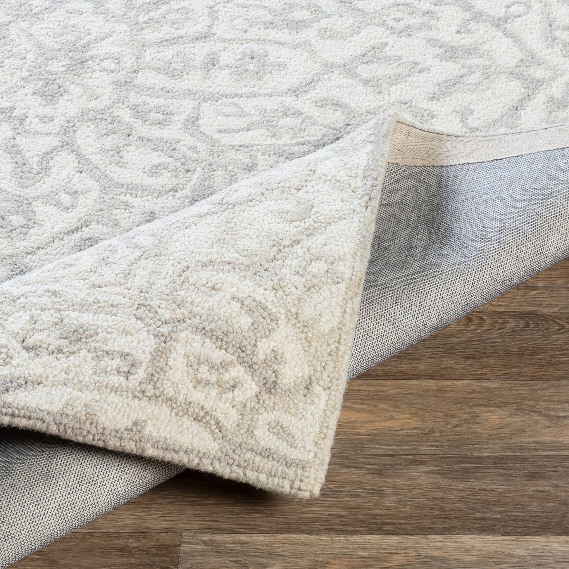 Kayseri Rug - 24663 by Livabliss in denim, pale blue, cream. Made from 100% wool in a unique style.