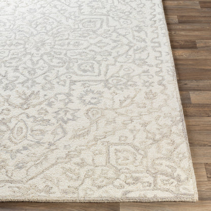Kayseri Rug - 24663 by Livabliss in denim, pale blue, cream. Made from 100% wool in a unique style.