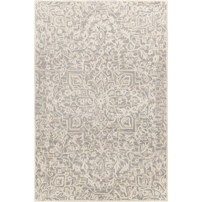 Kayseri Rug - 24663 by Livabliss in denim, pale blue, cream. Made from 100% wool in a unique style.