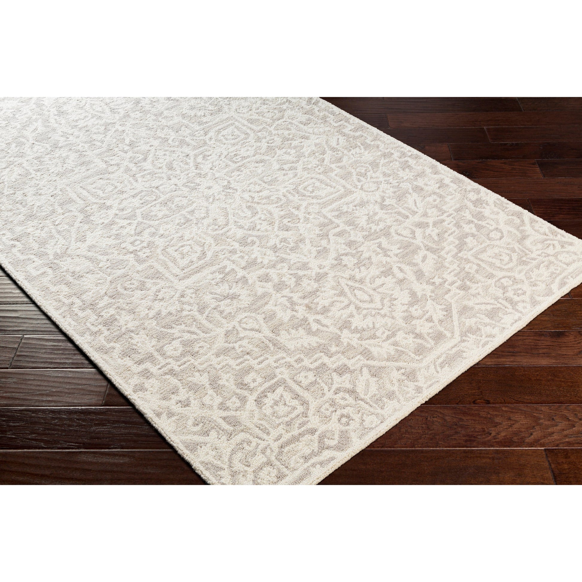 Kayseri Rug - 24663 by Livabliss in denim, pale blue, cream. Made from 100% wool in a unique style.