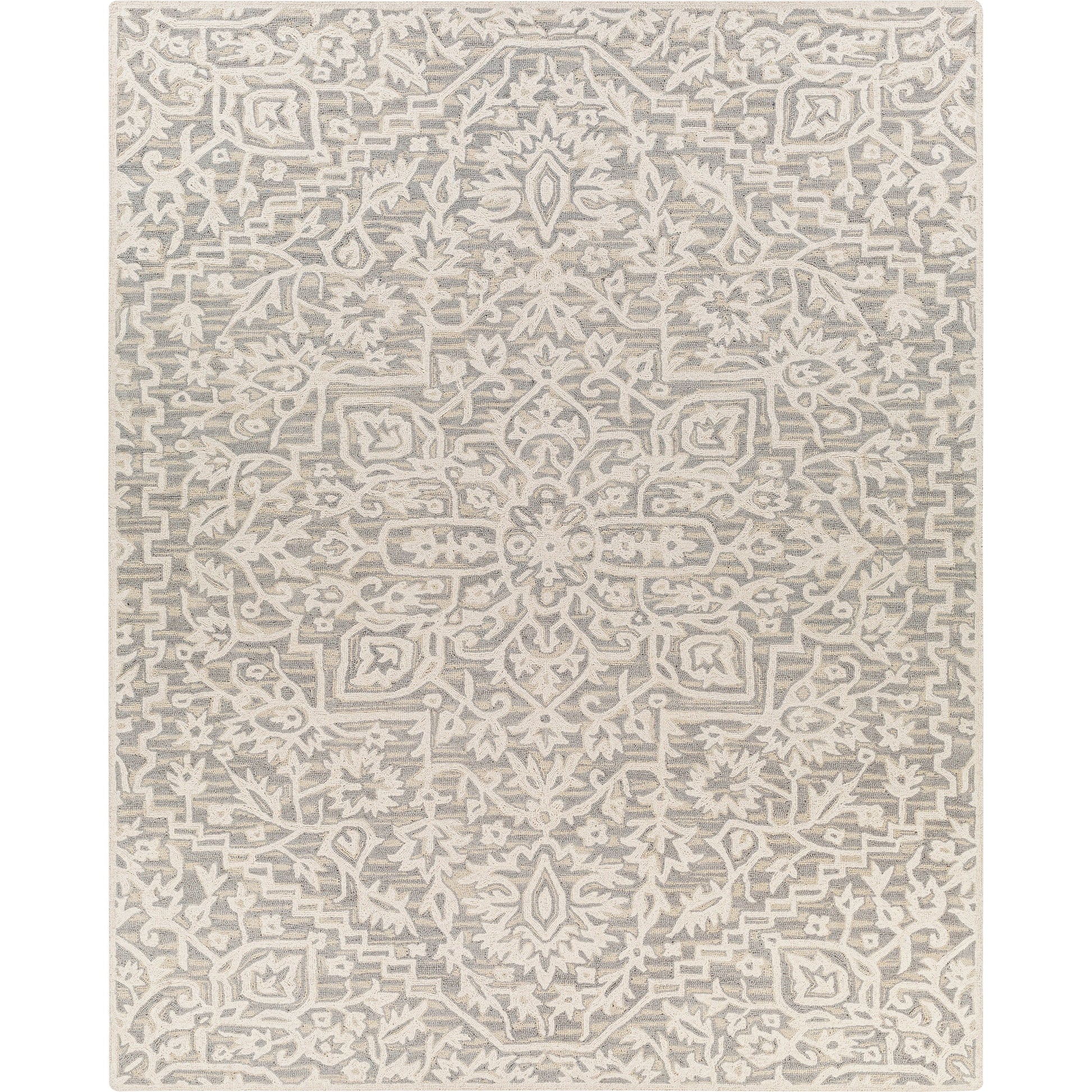 Kayseri Rug - 24663 by Livabliss in denim, pale blue, cream. Made from 100% wool in a unique style.