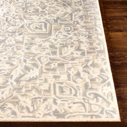 Kayseri Rug - 24663 by Livabliss in denim, pale blue, cream. Made from 100% wool in a unique style.