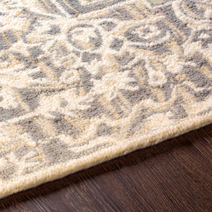 Kayseri Rug - 24663 by Livabliss in denim, pale blue, cream. Made from 100% wool in a unique style.