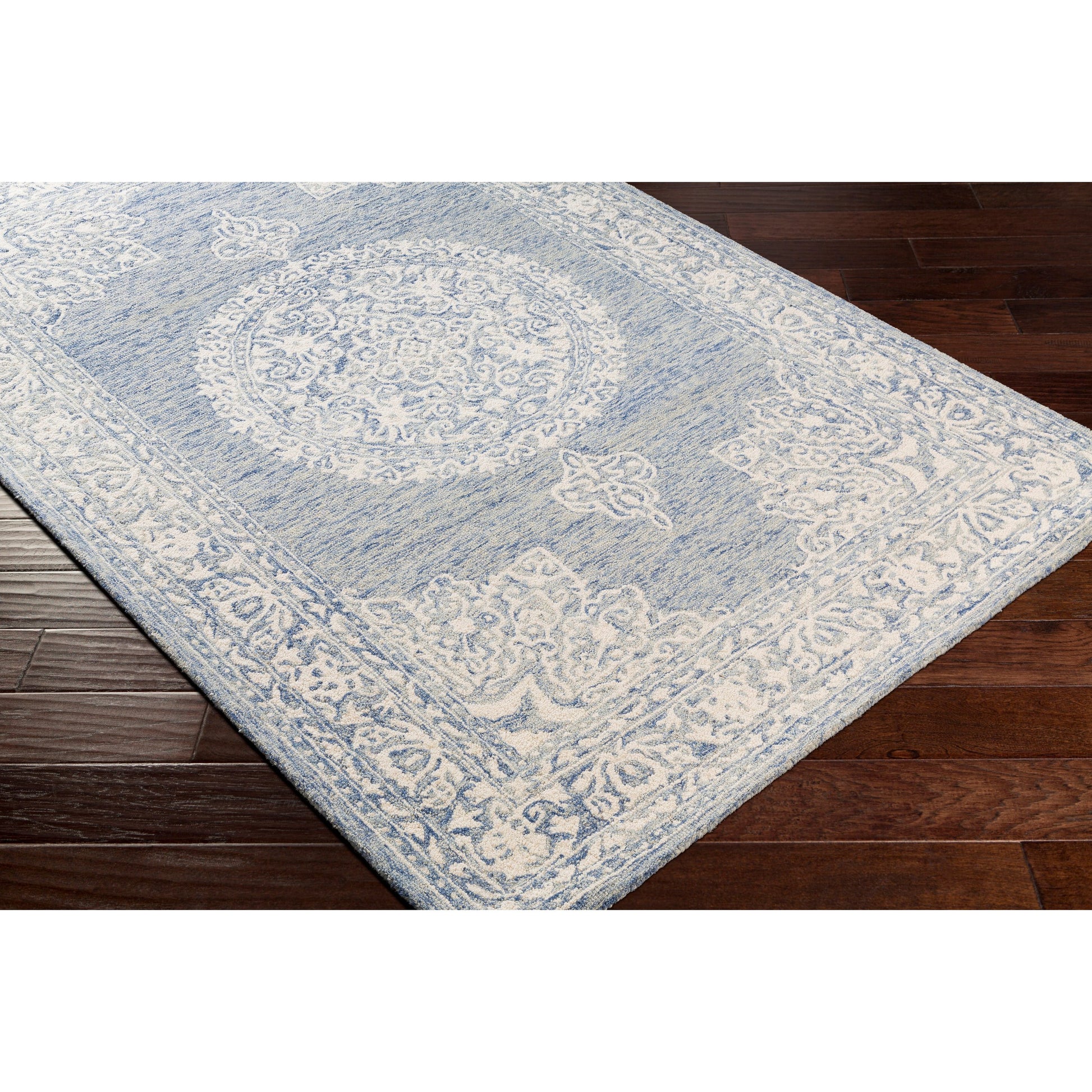 Kayseri Rug - 24665 by Livabliss in medium gray, light beige, cream. Made from 100% wool in a unique style.