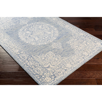 Kayseri Rug - 24665 by Livabliss in medium gray, light beige, cream. Made from 100% wool in a unique style.