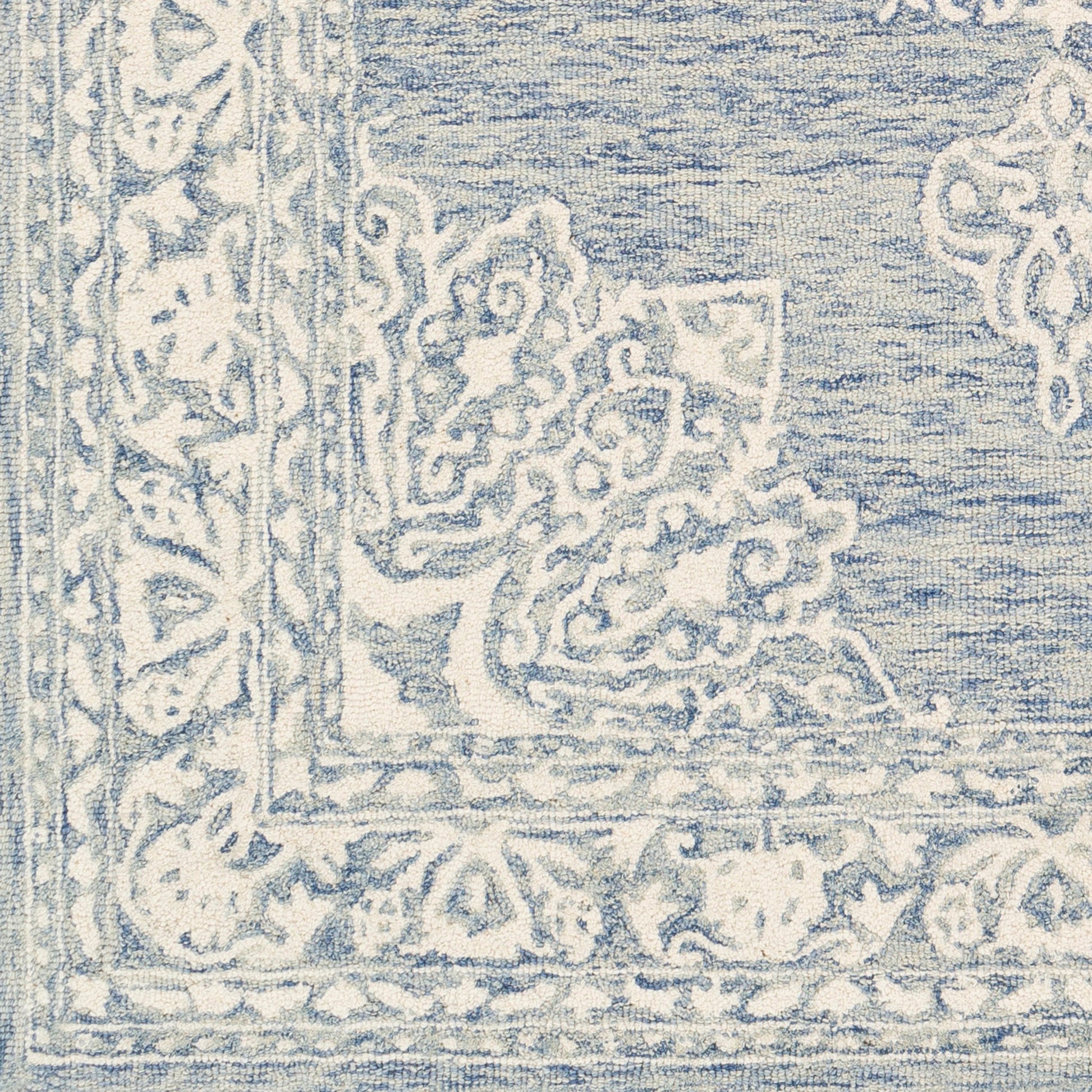 Kayseri Rug - 24665 by Livabliss in medium gray, light beige, cream. Made from 100% wool in a unique style.