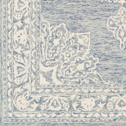 Kayseri Rug - 24665 by Livabliss in medium gray, light beige, cream. Made from 100% wool in a unique style.