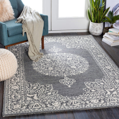 Kayseri Rug - 24665 by Livabliss in medium gray, light beige, cream. Made from 100% wool in a unique style.