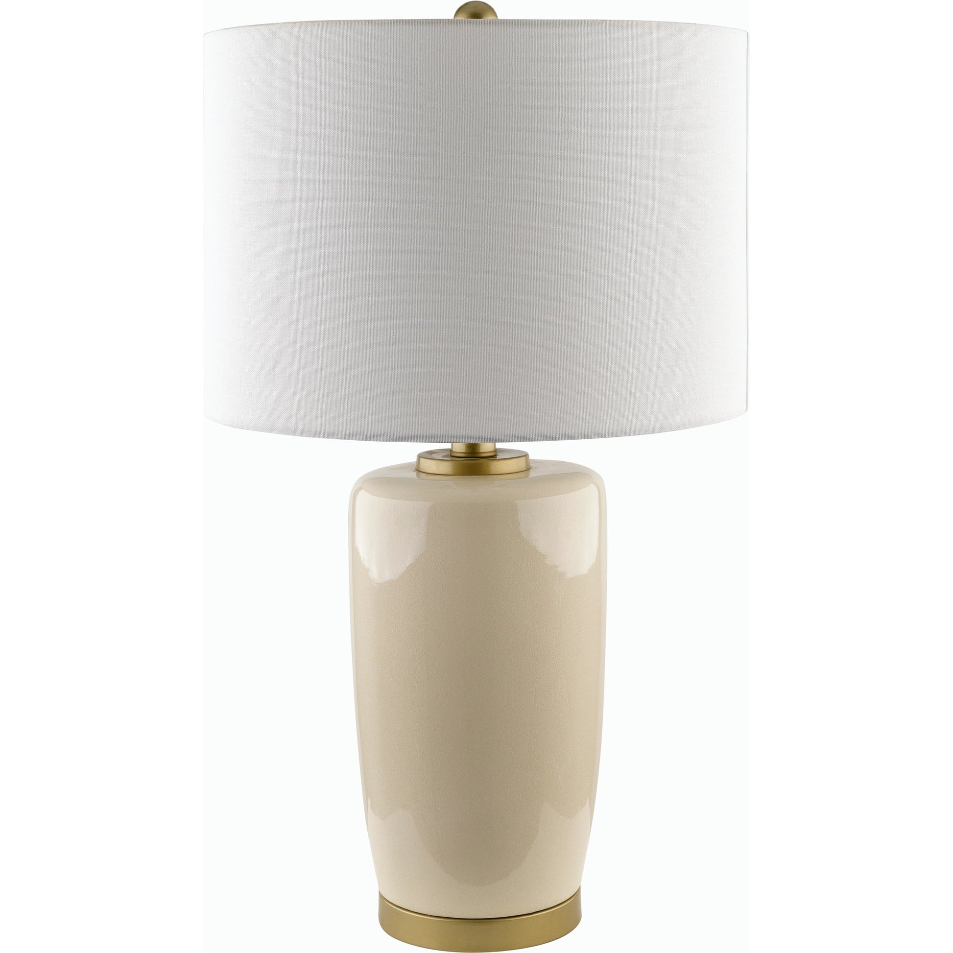 Kasuri Accent Table Lamp - 535774 by Surya in platedglazedplated. Made from ceramic, iron, linen, polystyrene in a modern style.