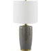 Kasuri Accent Table Lamp - 535774 by Surya in platedglazedplated. Made from ceramic, iron, linen, polystyrene in a modern style.