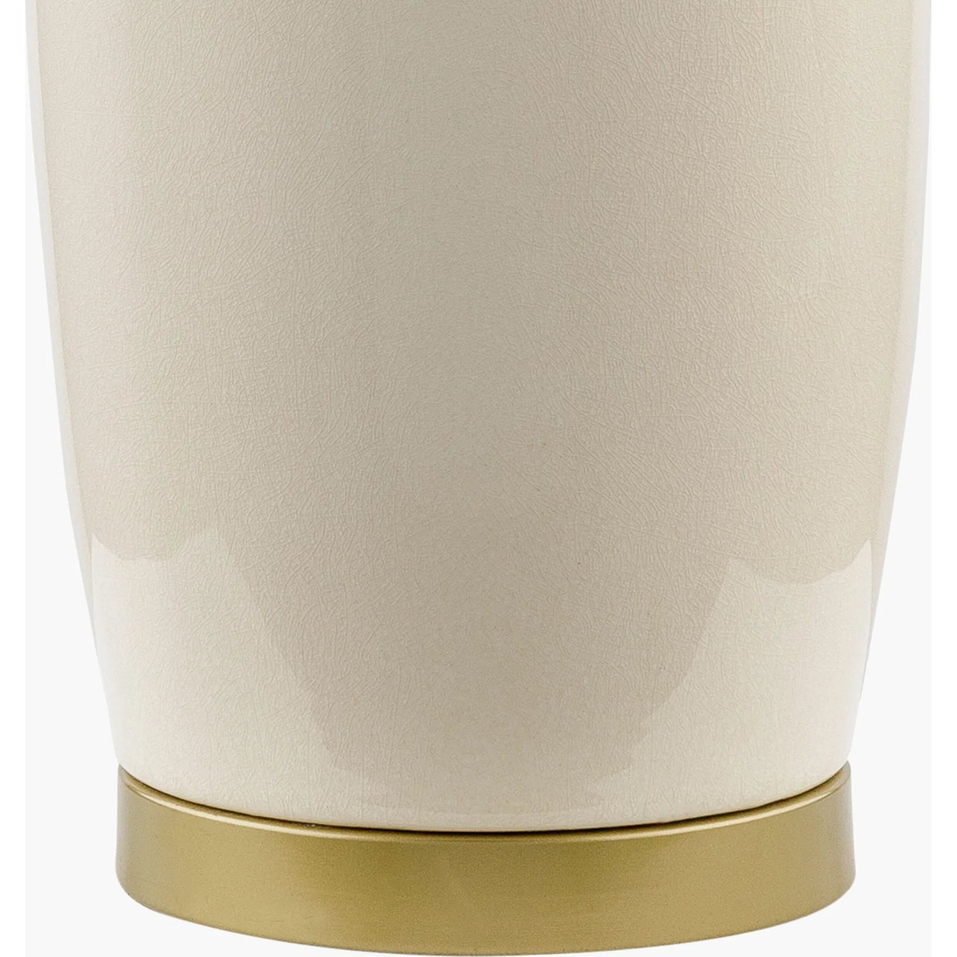 Kasuri Accent Table Lamp - 535774 by Surya in platedglazedplated. Made from ceramic, iron, linen, polystyrene in a modern style.