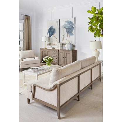 Tresco Sofa by A.R.T. Furniture in tan, dove and smoked. Made from polyester in a transitional style.