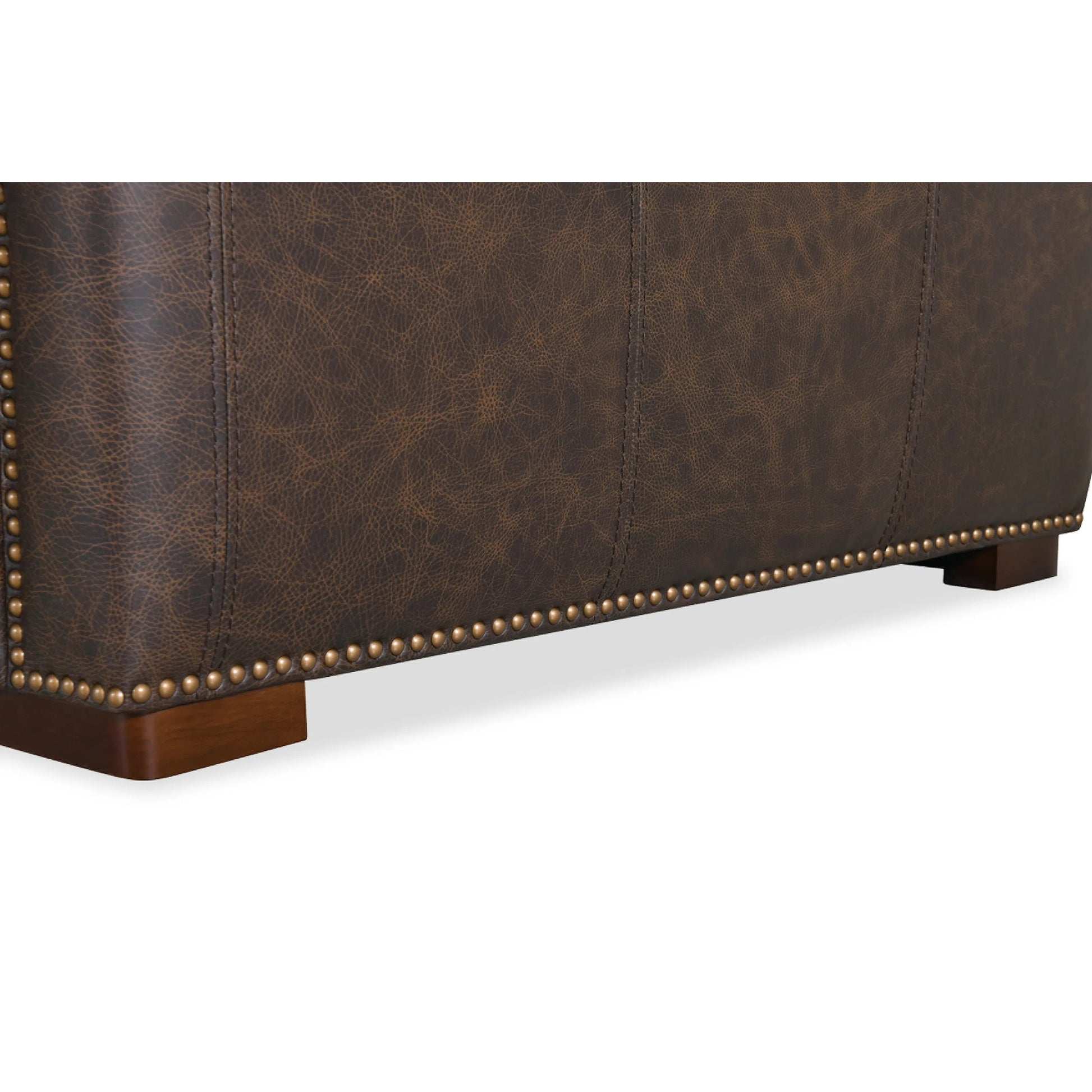 Savion Deux 5 Seat Sectional with Four Power Recliners and Six Power Headrests by Hooker Furniture in dark wood. Made from unique in a traditional style.