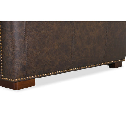 Savion Deux 5 Seat Sectional with Four Power Recliners and Six Power Headrests by Hooker Furniture in dark wood. Made from unique in a traditional style.