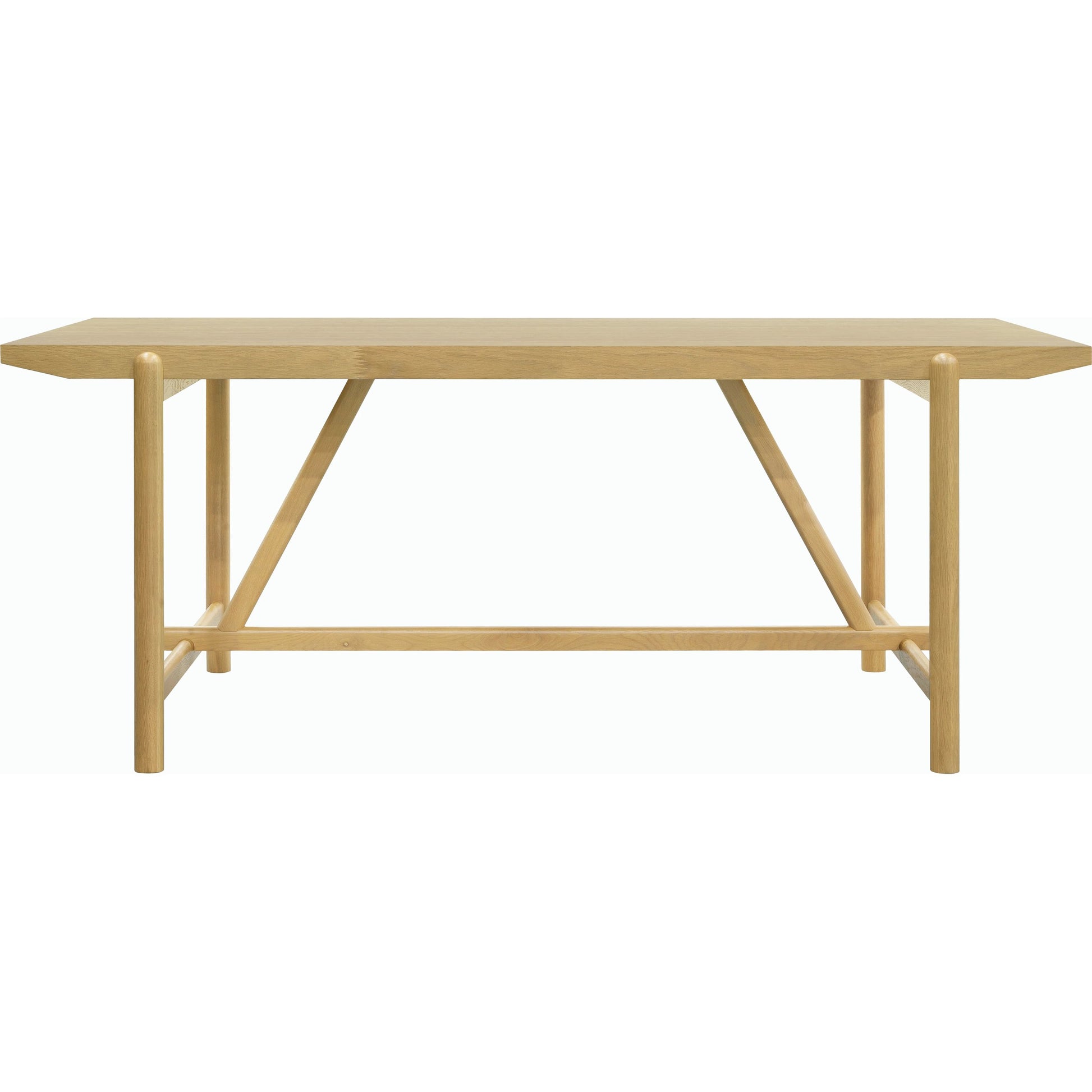Keating Dining Table - 530606 by Surya in top: wheat, base: wheat and stainedstainedraw. Made from wood veneer, mdf, oak in a modern style.