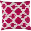 Magenta, Cherry, Ivory / Down Feather / 18" x 18"