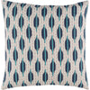 Teal, Navy, Cherry, Ivory / Down Feather / 20" x 20"