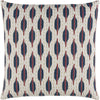 Burgundy, Navy, Olive, Ivory / Down Feather / 20" x 20"