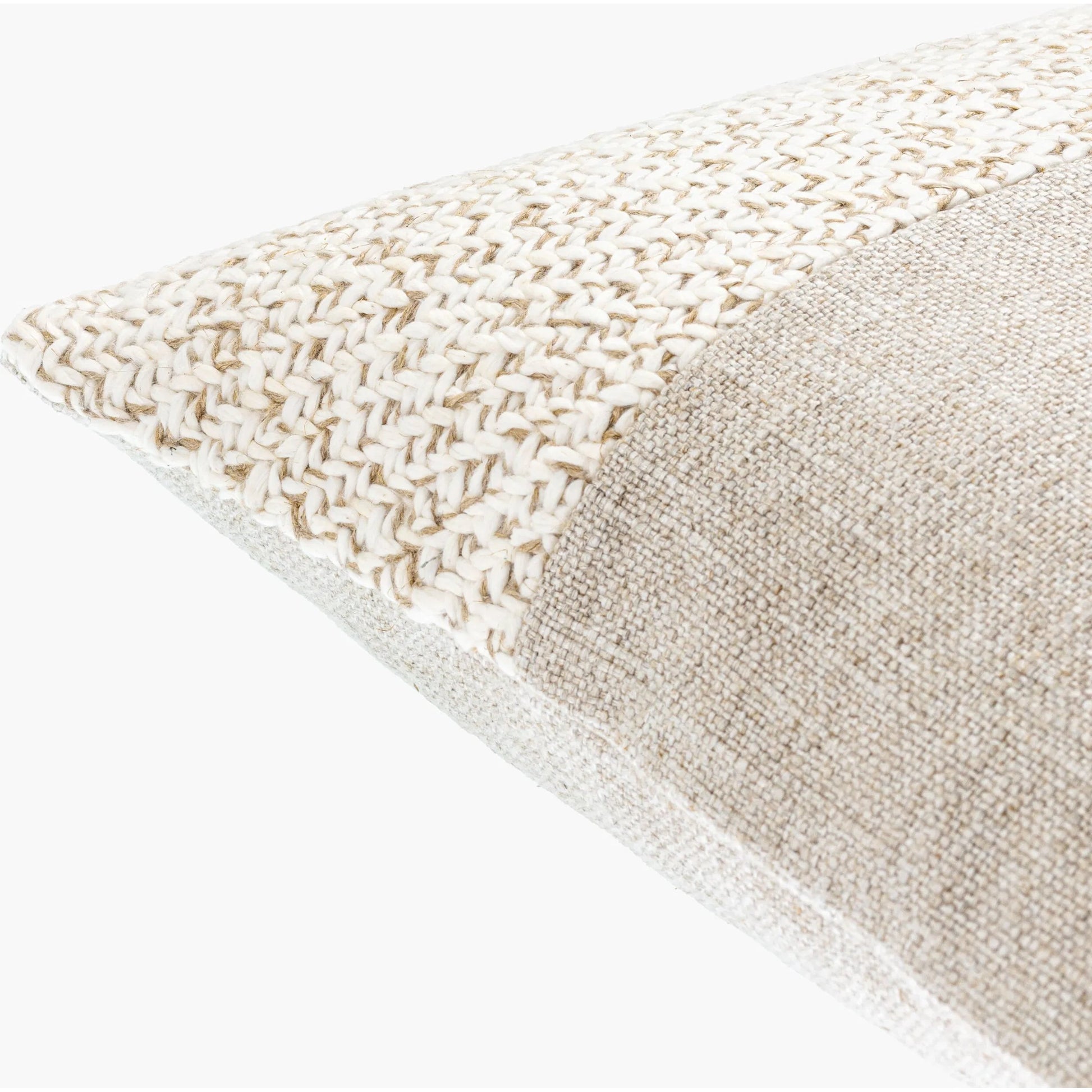 Katherine Pillow - 516685 by Surya in cream, light beige. Made from cotton, linen, viscose in a modern style.