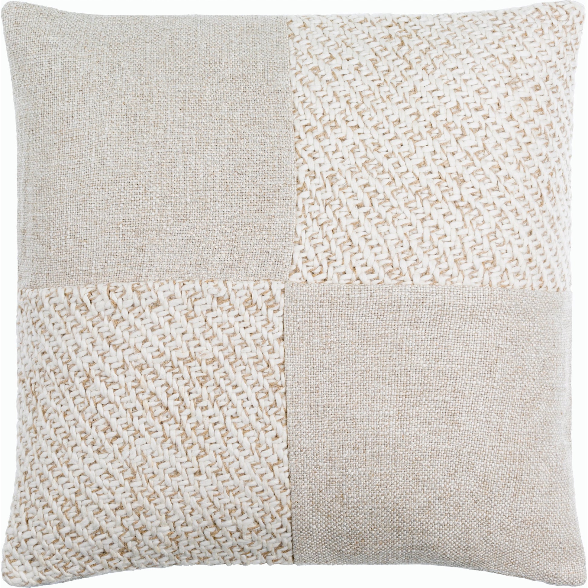 Katherine Pillow - 516696 by Surya in beige, cream, ivory, sand. Made from cotton, linen, viscose in a modern style.