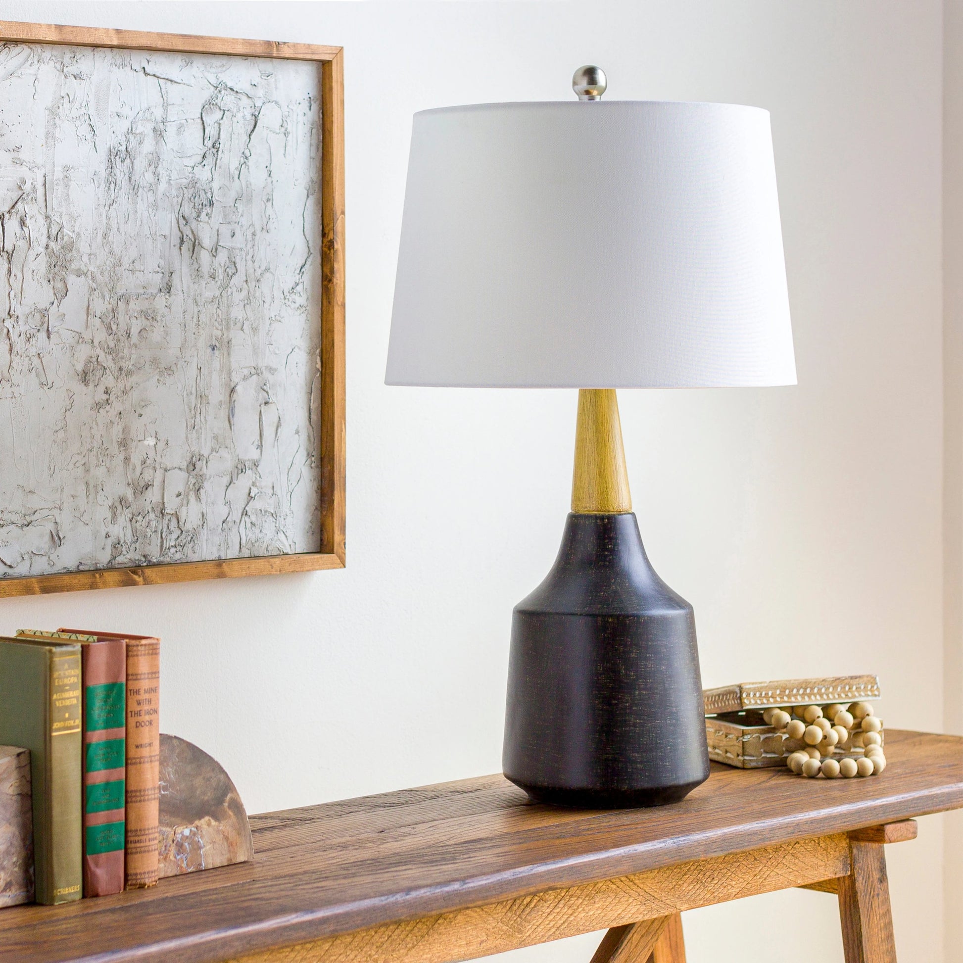 Kent - 32291 by Livabliss in paintedbrushed. Made from shade (outside): linen, shade (inside): polyester, finial: metal, harp: metal in a modern style.