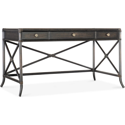 Retreat Pole Rattan Writing Desk by Hooker Furniture. Made from oak, maple veneers, rope in a cottage & farmhouse style.