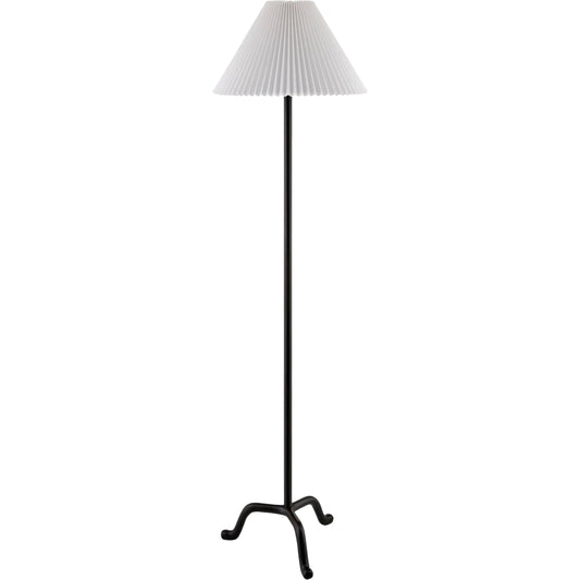 Kukio Accent Floor Lamp by Surya. Made from iron, linen, polyester in a transitional style.