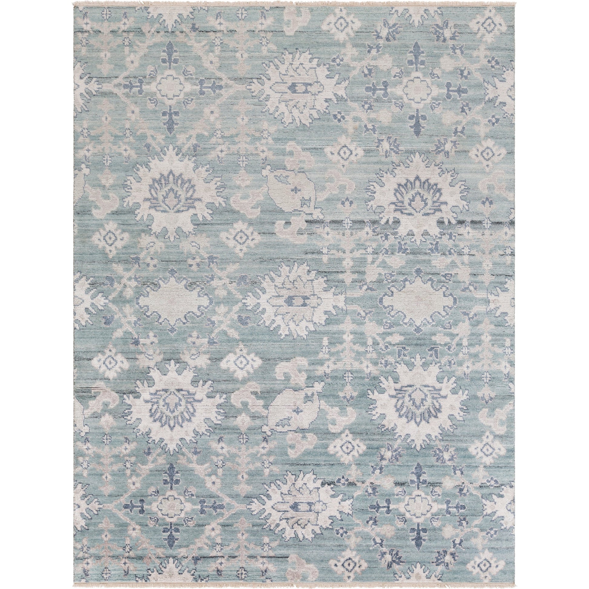 Kushal Rug - 26070 by Surya in pale blue, gray, denim, ink blue. Made from unique in a unique style.