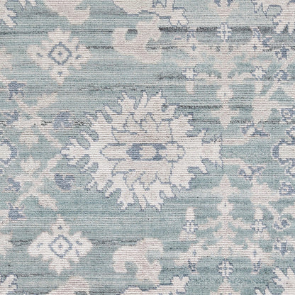 Kushal Rug - 26070 by Surya in pale blue, gray, denim, ink blue. Made from unique in a unique style.