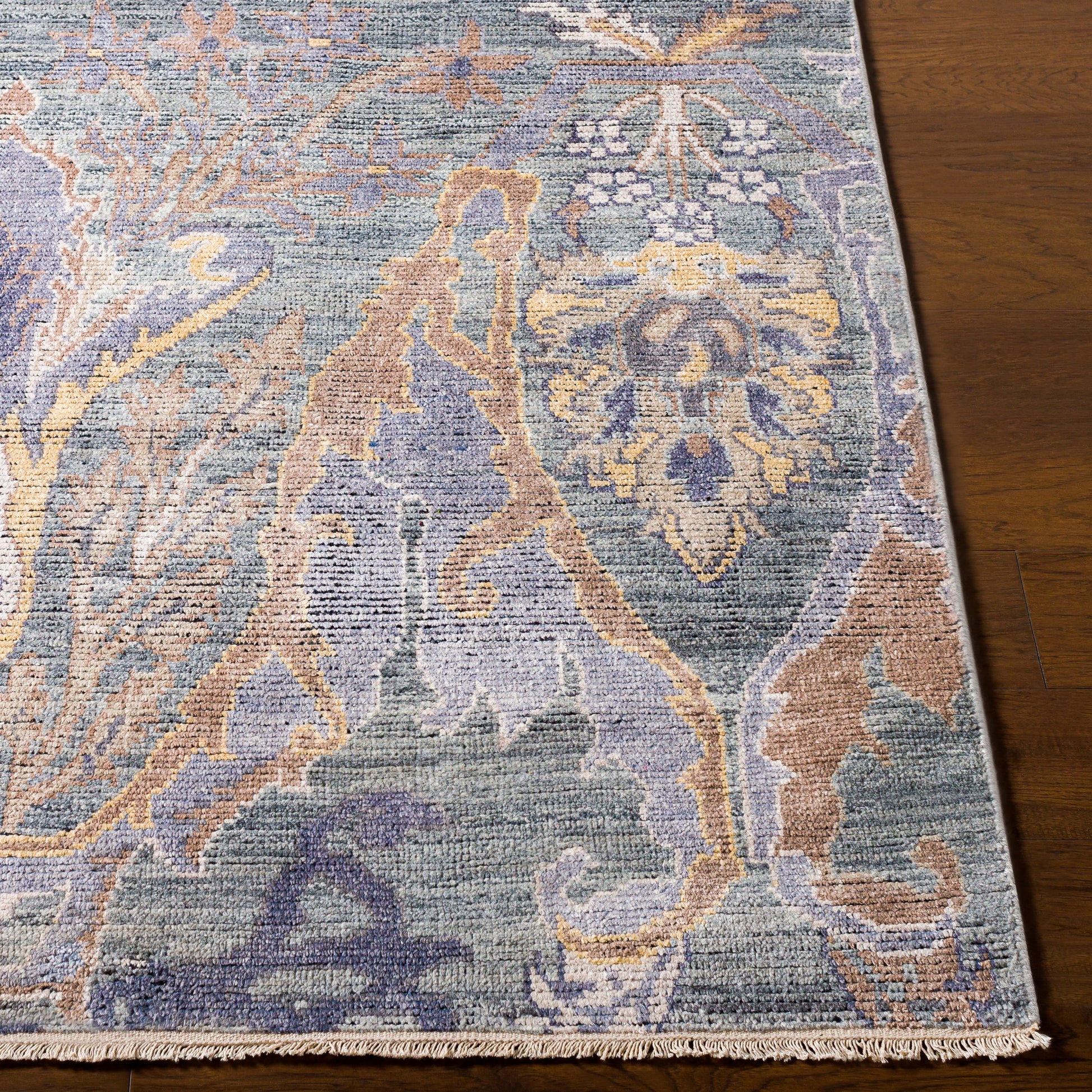 Kushal Rug by Surya. Made from 70% viscose, 30% wool in a traditional style.