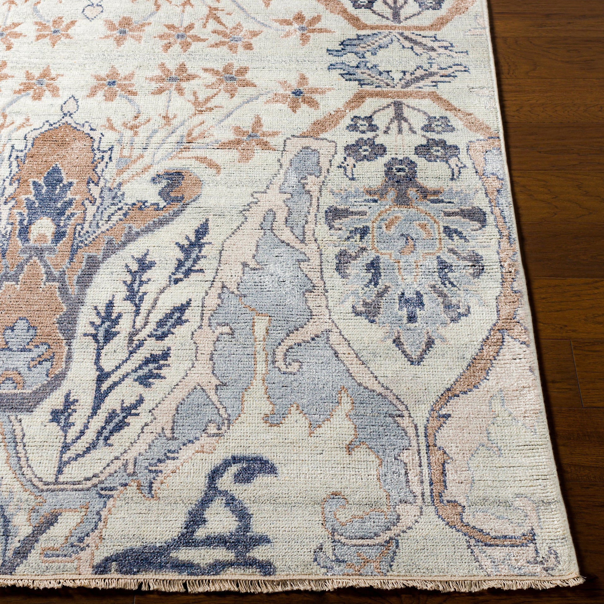 Kushal Rug by Surya. Made from 70% viscose, 30% wool in a traditional style.