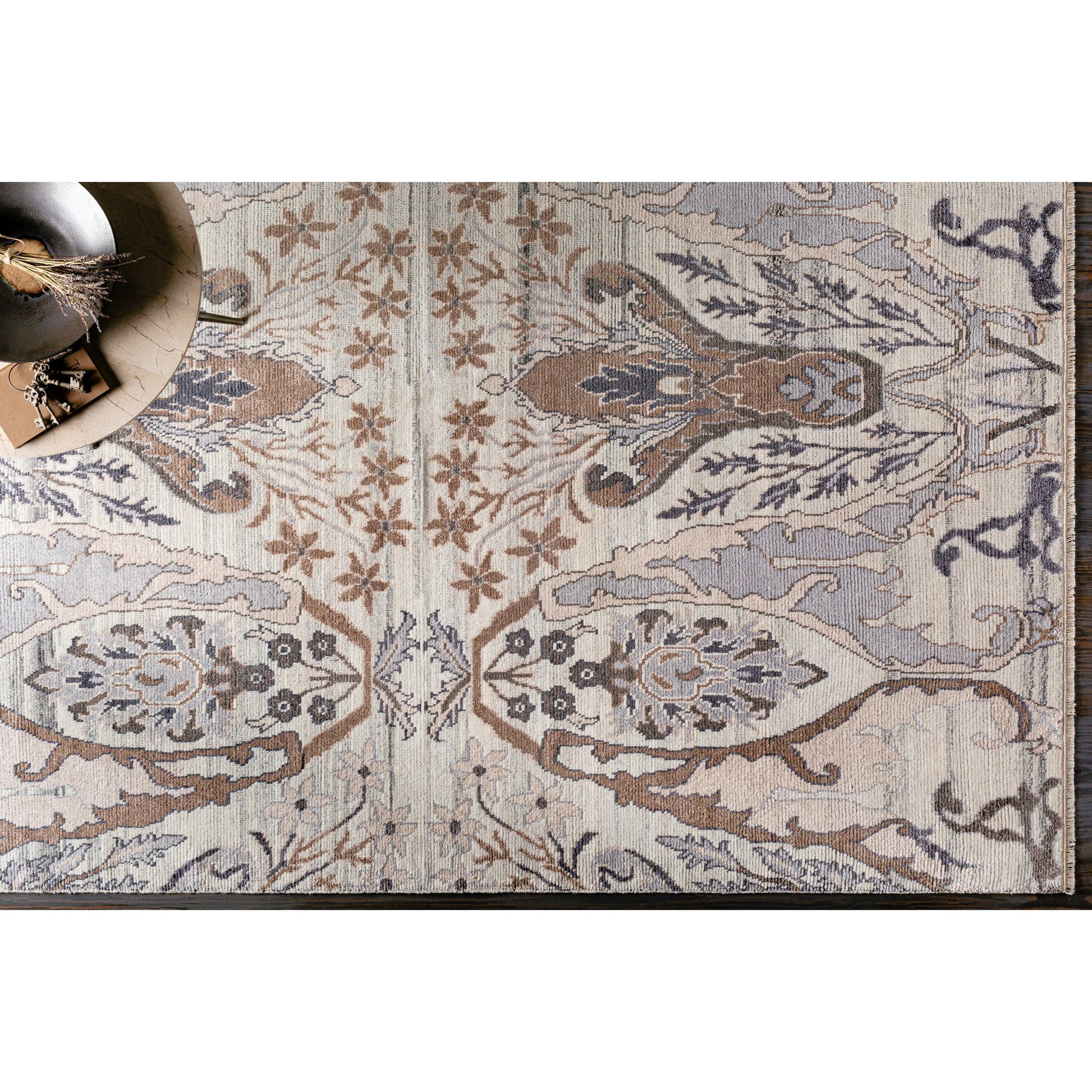 Kushal Rug by Surya. Made from 70% viscose, 30% wool in a traditional style.
