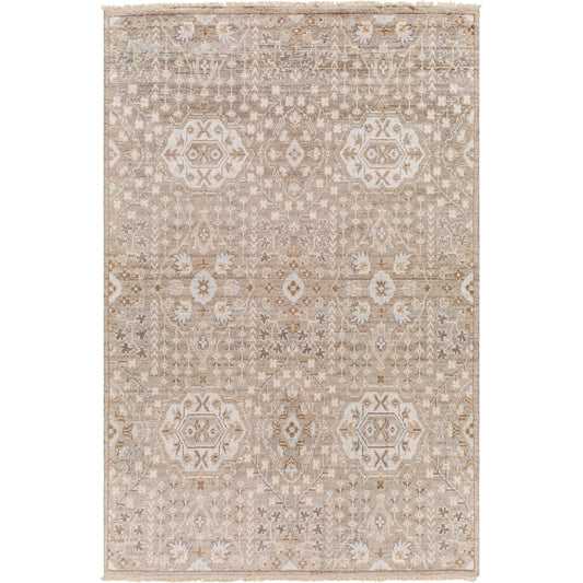 Kushal Rug - 29788 by Surya in brown, taupe. Made from 70% viscose, 30% wool in a unique style.