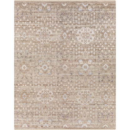 Kushal Rug - 29788 by Surya in brown, taupe, charcoal, ice blue, light beige. Made from 70% viscose, 30% wool in a unique style.
