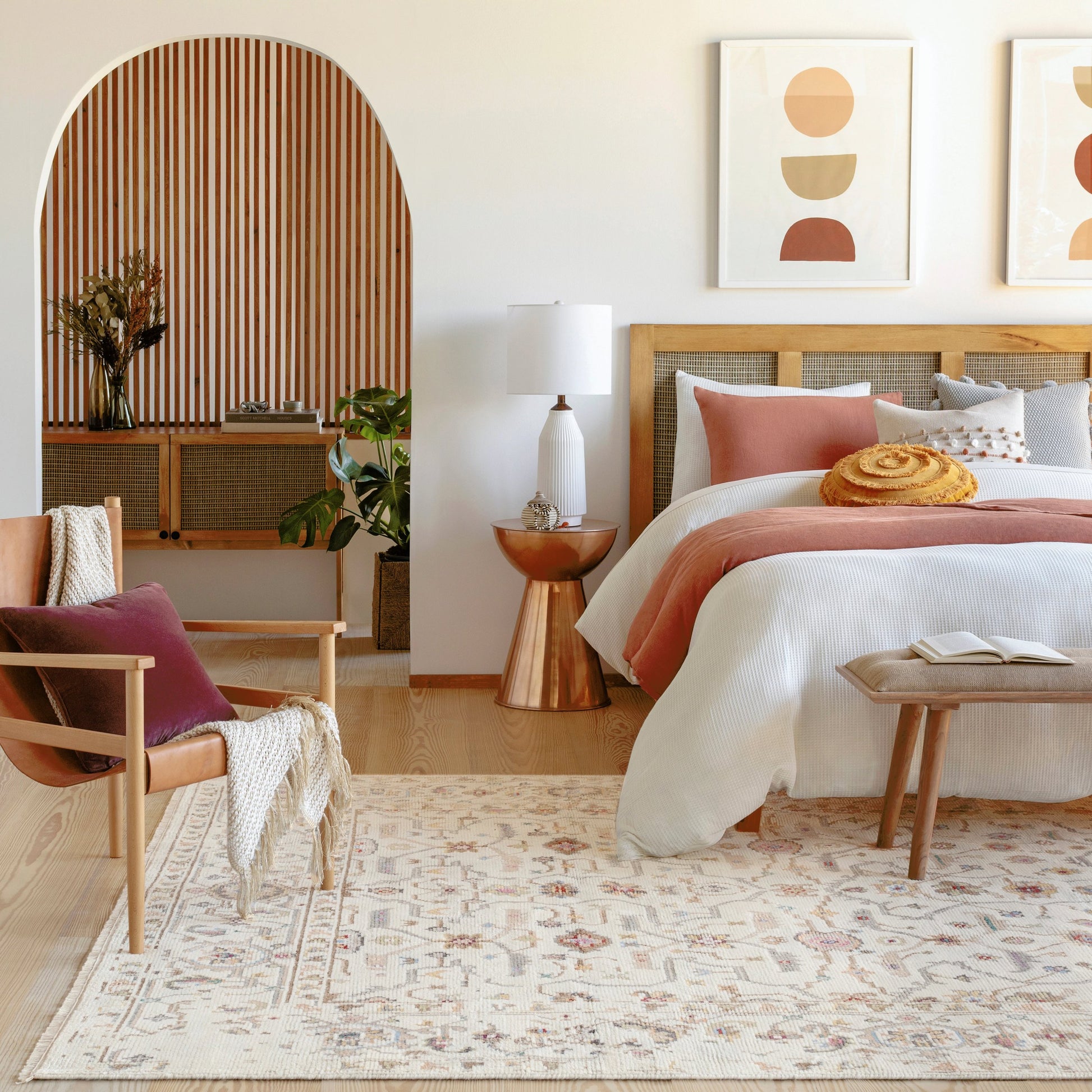 Kushal Rug - 30132 by Surya in tan, wheat, gray, light blue, light gray, pink. Made from 70% viscose, 30% wool in a unique style.