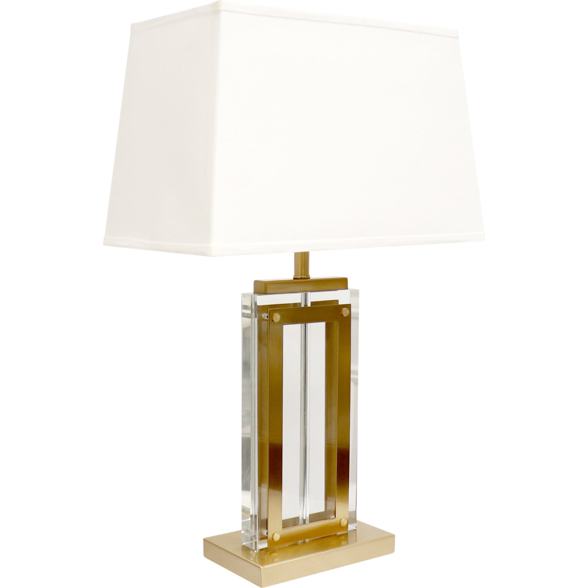 Astoria Table Lamp by Pasargad Home in gold and gold, clear. Made from marble in a traditional style.