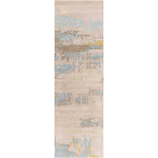 Kavita Rug - 25144 by Surya in taupe, khaki, medium gray. Made from 50% viscose, 50% wool in a unique style.
