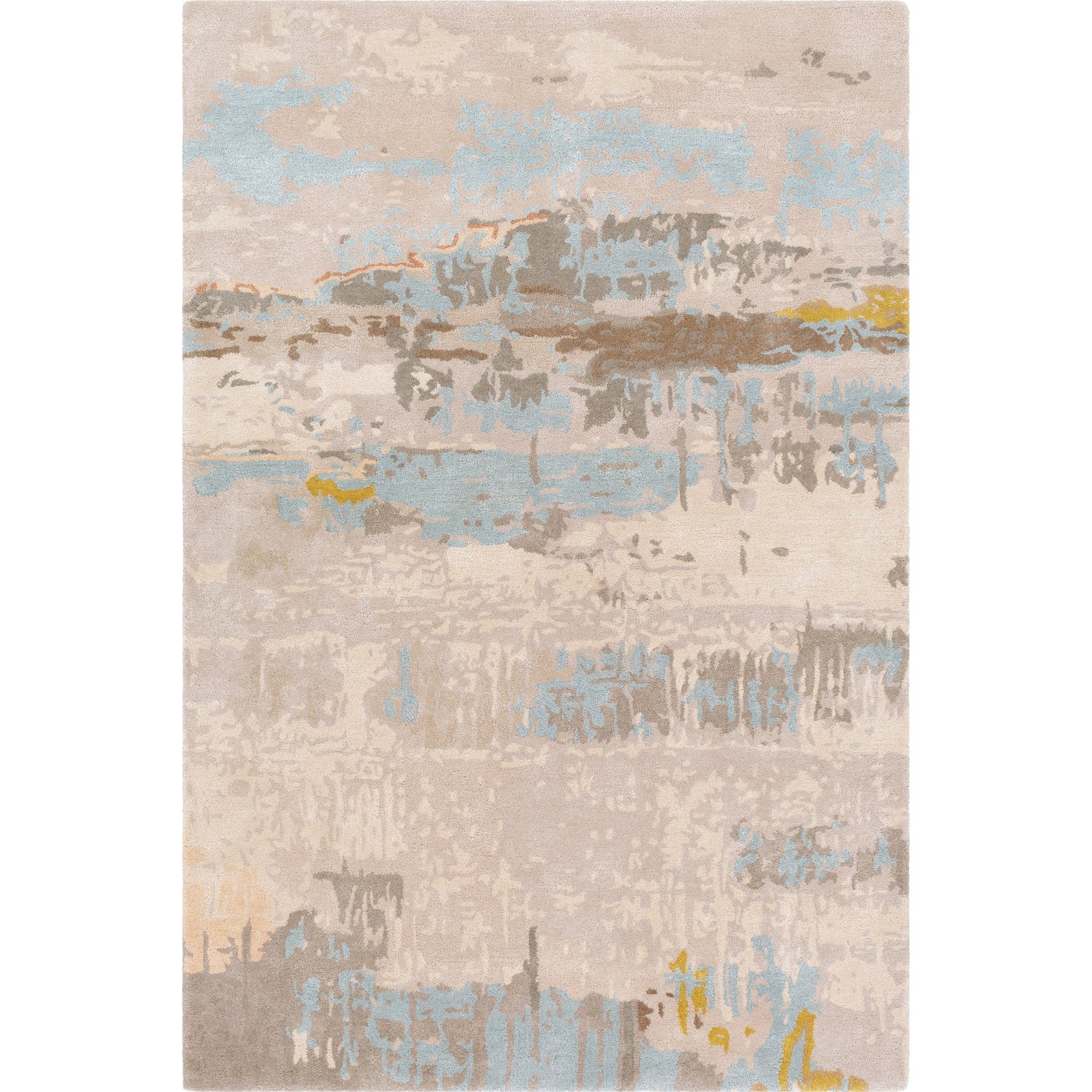 001 SR-827186,SR-827187,SR-827188,SR-827191 | Primary Silo | Kavita Rug - 25144 by Surya in light beige, gray, dark brown, mustard. Made from 50% viscose, 50% wool in a unique style.