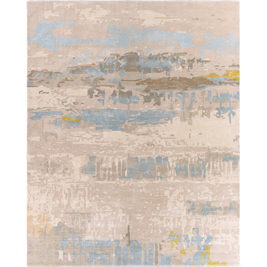 Kavita Rug - 25144 by Surya in taupe, khaki, medium gray. Made from 50% viscose, 50% wool in a unique style.