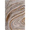 Charcoal, Dark Brown, Camel, Gray, Light Gray, Tan / 2' x 3'