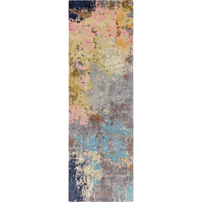 Kavita Rug - 30272 by Surya in gray, olive, rose, ink blue, medium gray, charcoal. Made from 50% viscose, 50% wool in a unique style.