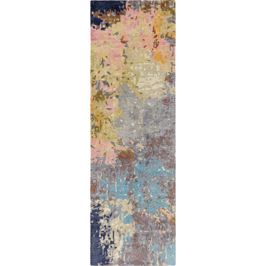 Kavita Rug - 30272 by Surya in gray, olive. Made from 50% viscose, 50% wool in a unique style.