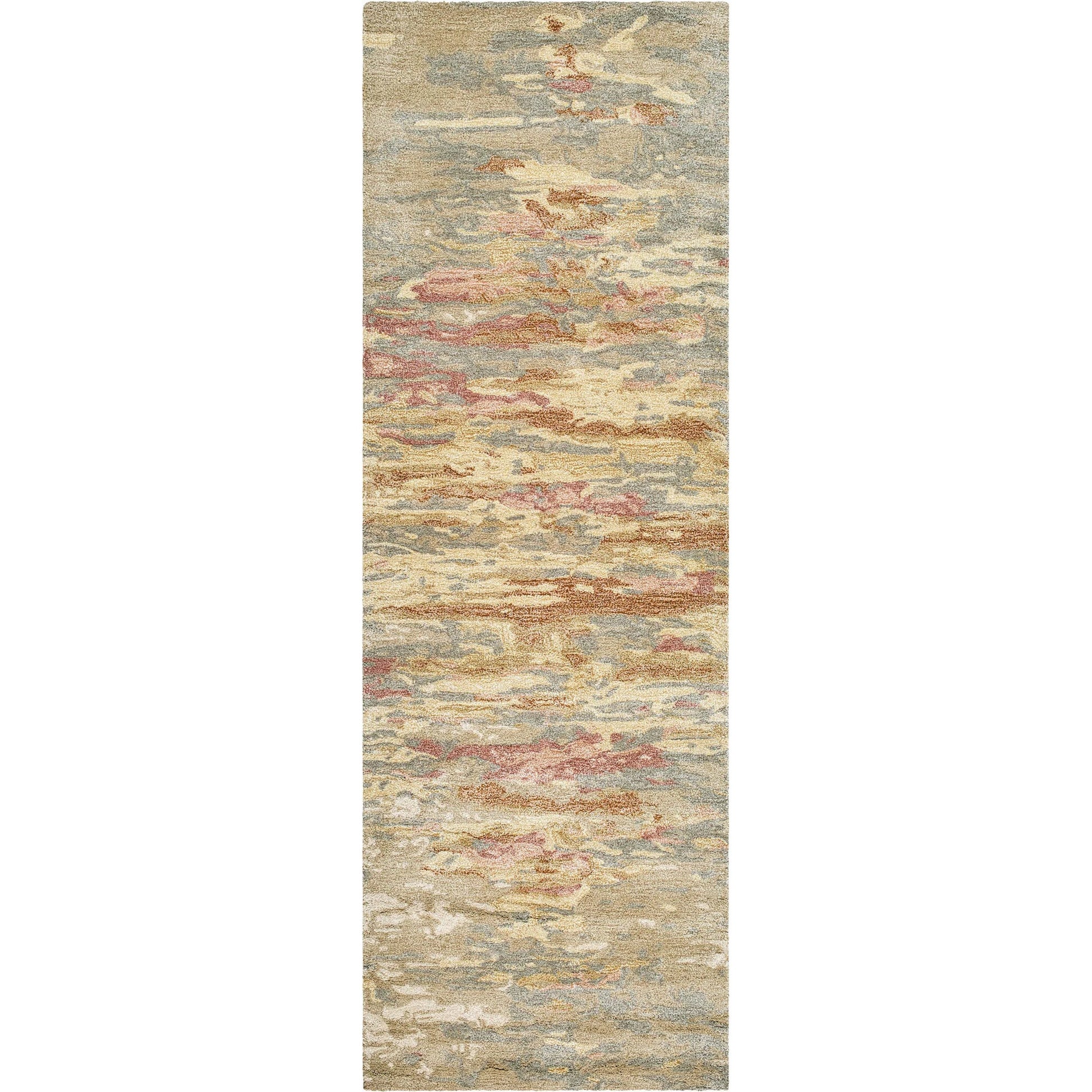 Kavita Rug - 534540 by Surya in sandstone, goldenrod, blush, slate, taupe. Made from wool, viscose in a unique style.