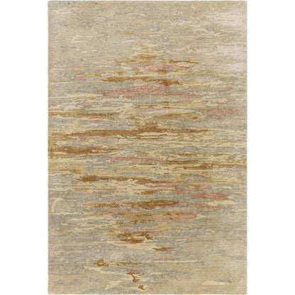 Kavita Rug - 534540 by Surya in sandstone, goldenrod, blush, slate, taupe. Made from wool, viscose in a unique style.